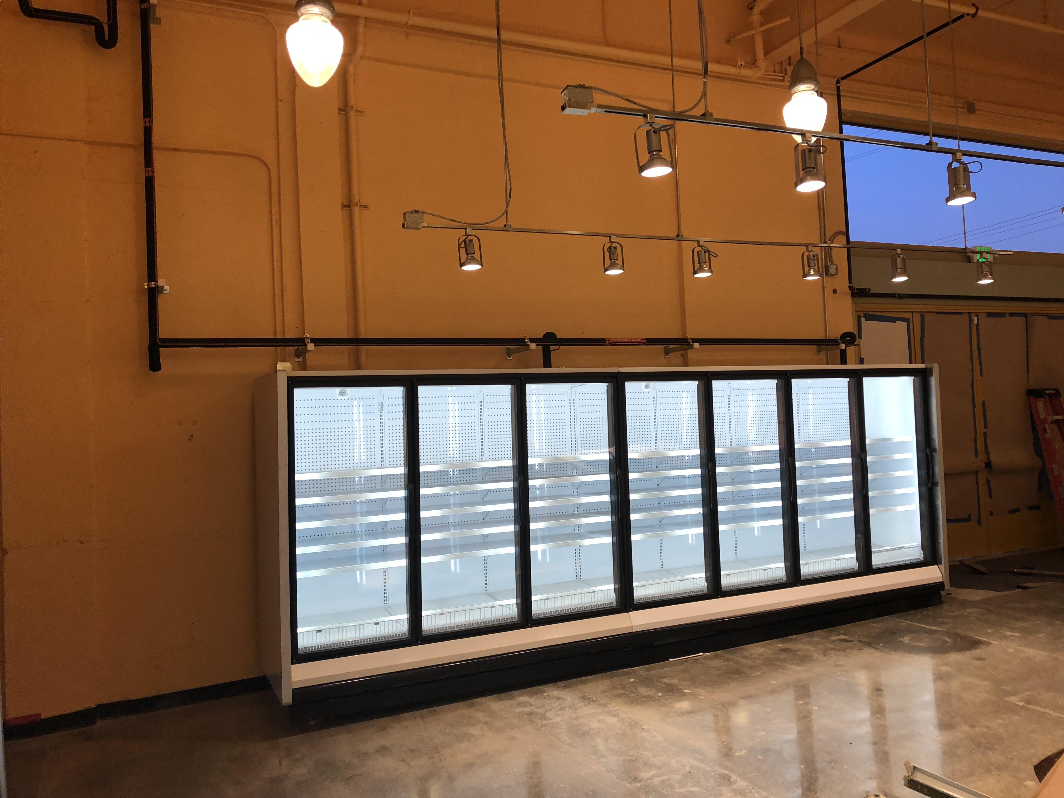 reach in cooler installed in San Francisco Restaurant